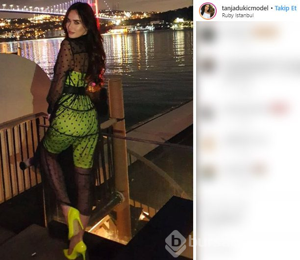 Türk sevgilisinin darp ettiği Sırp model dünya gündeminde