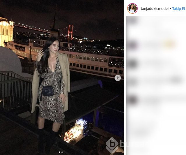 Türk sevgilisinin darp ettiği Sırp model dünya gündeminde
