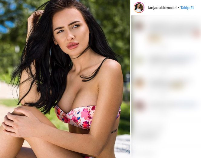 Türk sevgilisinin darp ettiği Sırp model dünya gündeminde