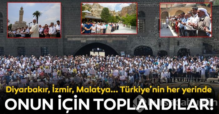 Türkiye'nin dört bir yanında Muhammed Mursi için cenaze namazı kılındı