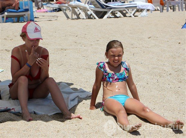 Bayram bitti plajlar turistlere kaldı