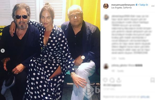 Oyuncu Meryem Uzerli, Hollywood yıldızı ile buluştu