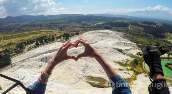 Yamaç paraşütünde yeni rota Pamukkale