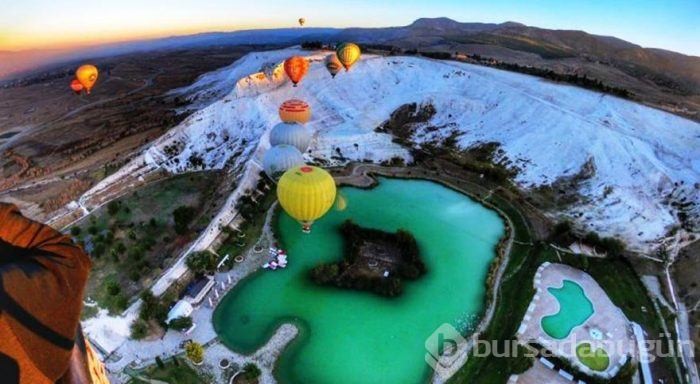 Yamaç paraşütünde yeni rota Pamukkale