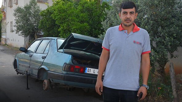 Otomobilini görünce şok oldu