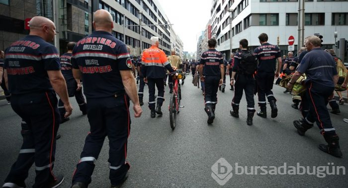 Brüksel'de itfaiyeci grevi
