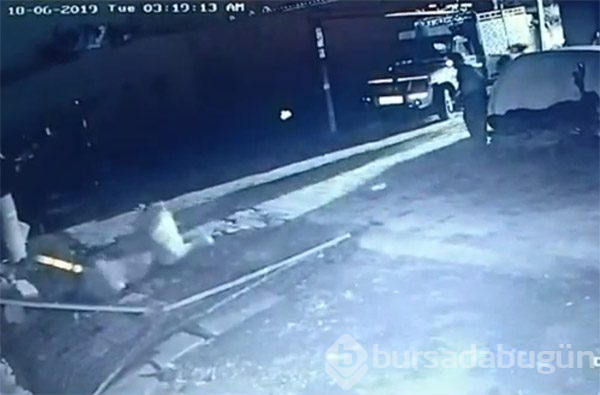Evden yarı çıplak fırladı!