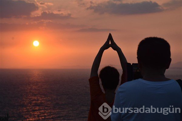 Kuşadası`nda gün batımı
