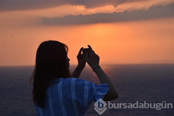 Kuşadası`nda gün batımı
