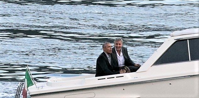 George Clooney ile Barack Obama tekne turunda