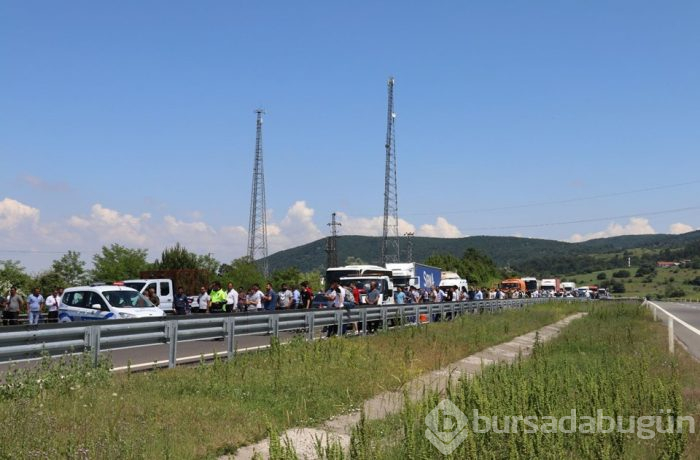 TEM'de zincirleme kaza: Araçlar alev aldı