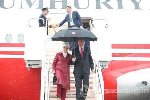Cumhurbaşkanı Erdoğan Japonya'ya geldi
