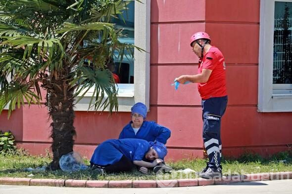 Fabrikada dumandan etkilenen 23 işçi hastaneye kaldırıldı
