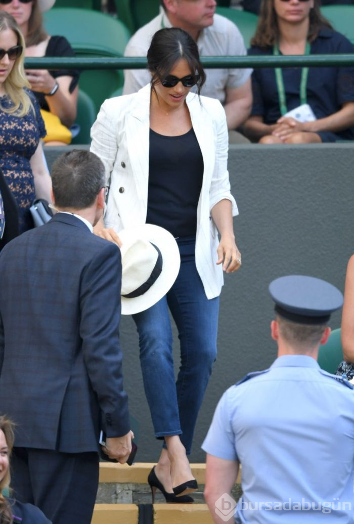 Meghan Markle Wimbledon'da Serena Williams maçında