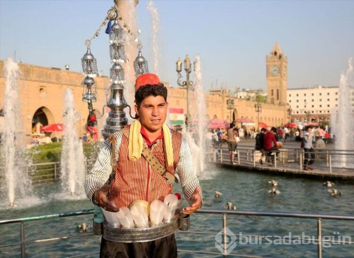 Erbil'in Şamlı seyyar demirhindi şerbetçisi
