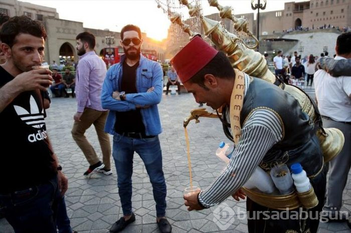 Erbil'in Şamlı seyyar demirhindi şerbetçisi
