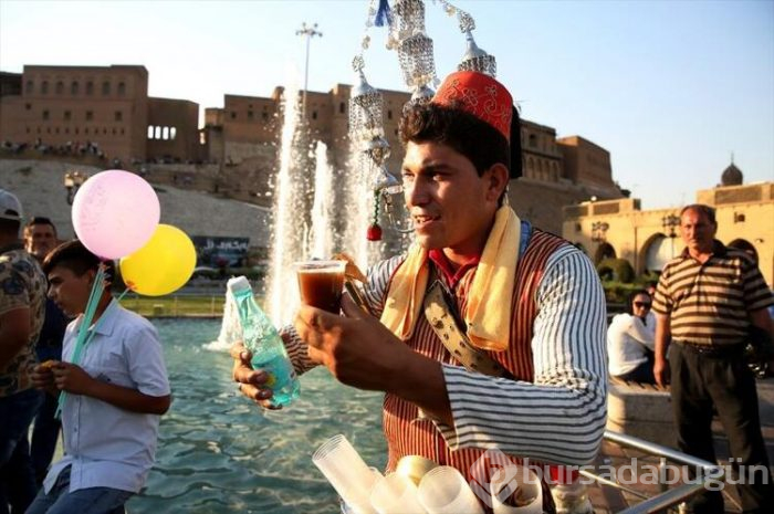 Erbil'in Şamlı seyyar demirhindi şerbetçisi
