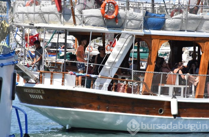 Bodrum'da minibüs denize düşmekten son anda kurtuldu