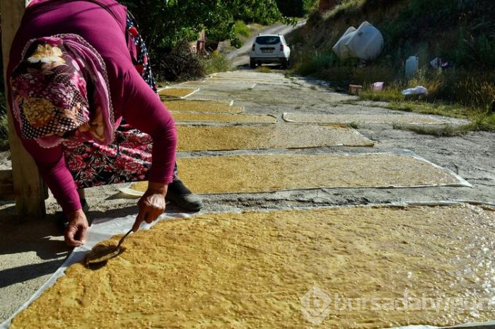 Gümüşhane'de 2 aylık pestil mesaisi başladı kara kazanlar dut pestili için yandı
