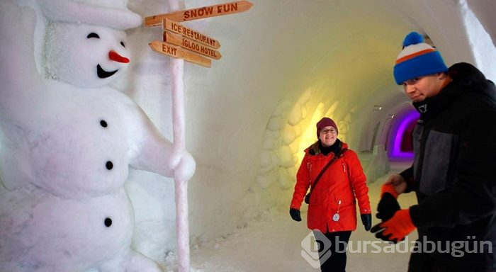Finlandiya'daki Buz Otel Igloo
