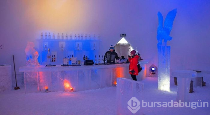 Finlandiya'daki Buz Otel Igloo
