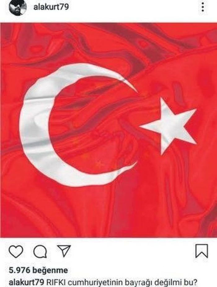 Mehmet Akif Alakurt'un Türk bayrağına hakaret içeren skandal paylaşımına soruşturma!