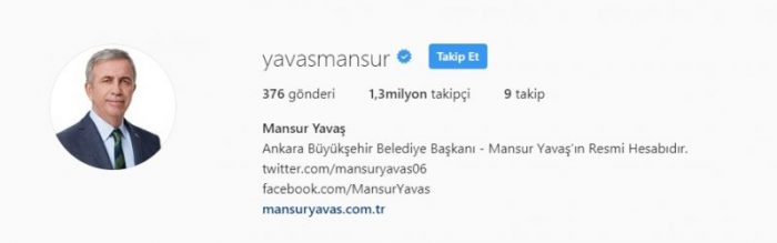 Instagram'da en çok takipçisi olan Türk siyasetçiler...