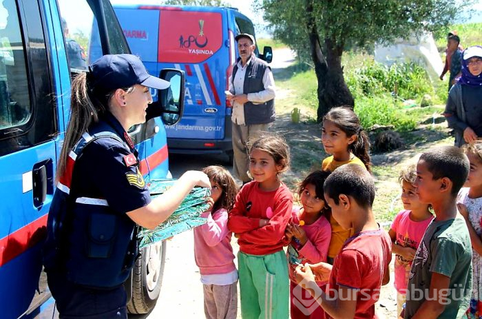 Bursa'da jandarmadan anlamlı ziyaret 