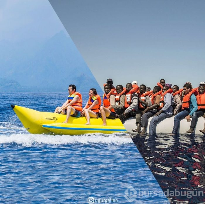 Tek fotoğrafta iki farklı yaşam...
