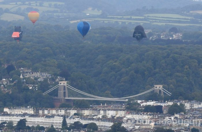 Bristol Sıcak Hava Balonu Festivali'ne Darth Vader damgası