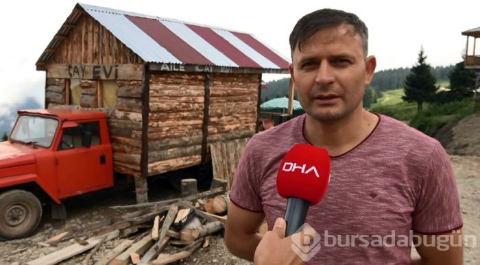 Kamyonetin kasasına ahşap ev monte etti, yaylaları geziyor (Kemal Sunal filmi gerçek oldu)