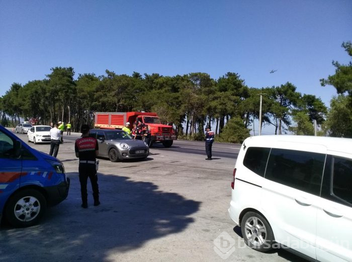 Bursa'da trafiğe havadan takip