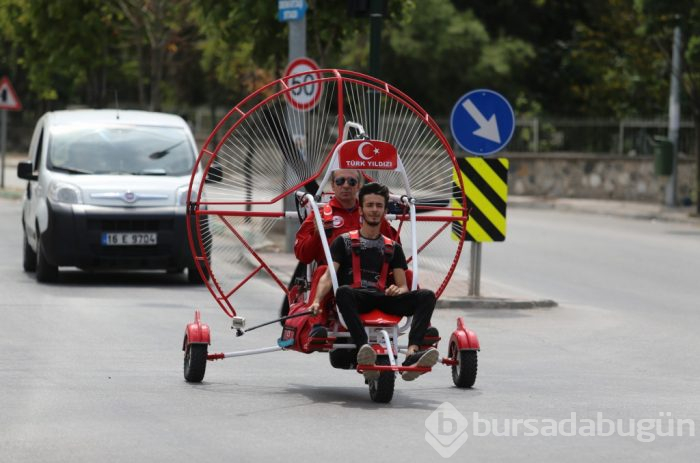 Bursa'da benzin zammından bıkınca bakın ne yaptı!
