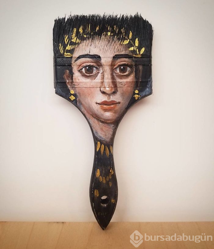 Çöpe atılan eşyalardan sanat eserleri yaratıyor!
