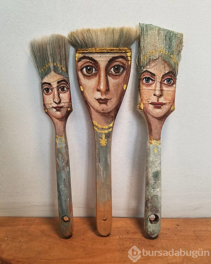 Çöpe atılan eşyalardan sanat eserleri yaratıyor!

