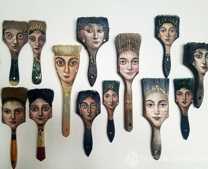 Çöpe atılan eşyalardan sanat eserleri yaratıyor!
