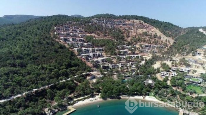 Bakan Kurum'un durdurulduğunu açıkladığı otel inşaatları havadan görüntülendi
