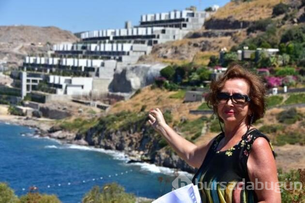 Bakan Kurum'un durdurulduğunu açıkladığı otel inşaatları havadan görüntülendi

