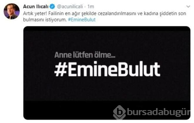 Son dakika | Ünlülerden Emine Bulut tepkisi: Artık yeter!
