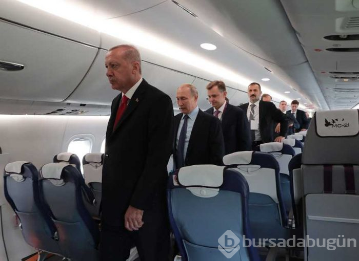 Başkan Erdoğan ve Putin fuar alanını birlikte inceledi
