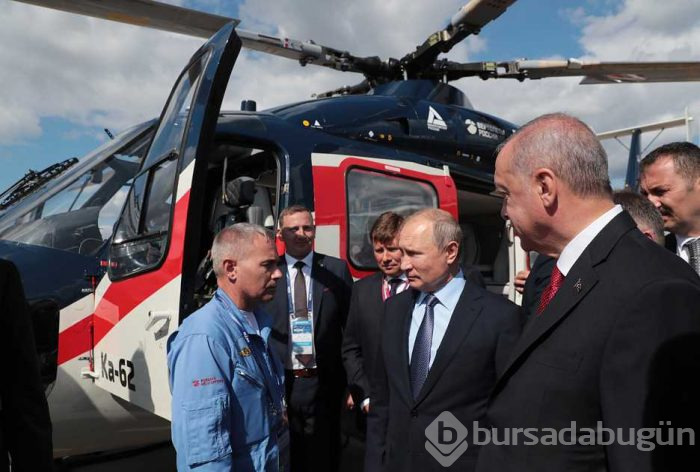 Başkan Erdoğan ve Putin fuar alanını birlikte inceledi
