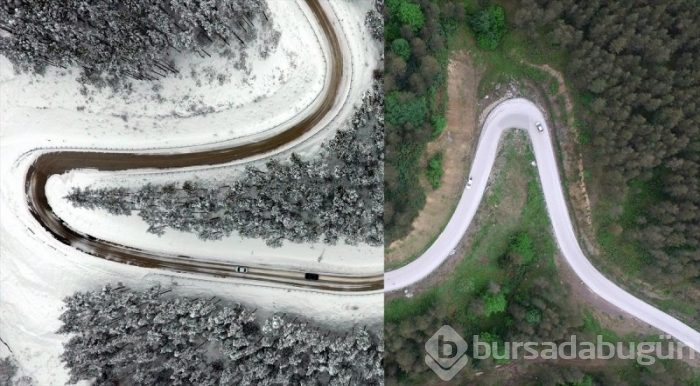 Yaz-kış bir arada kuş bakışı Türkiye
