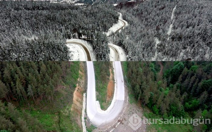 Yaz-kış bir arada kuş bakışı Türkiye
