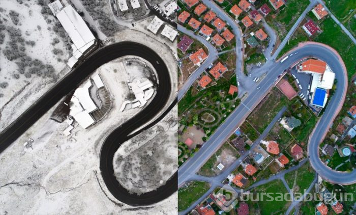Yaz-kış bir arada kuş bakışı Türkiye
