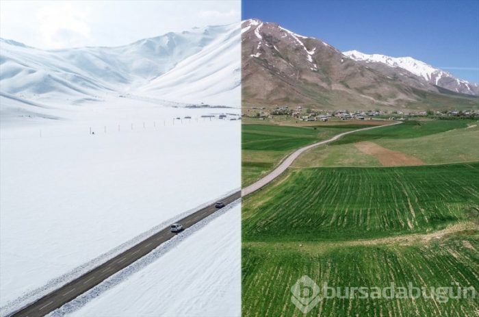 Yaz-kış bir arada kuş bakışı Türkiye
