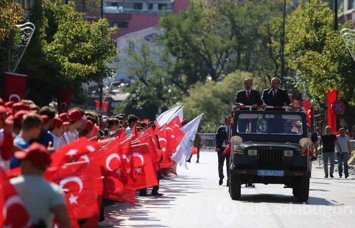 30 Ağustos Zafer Bayramı Bursa'da coşkuyla kutlandı