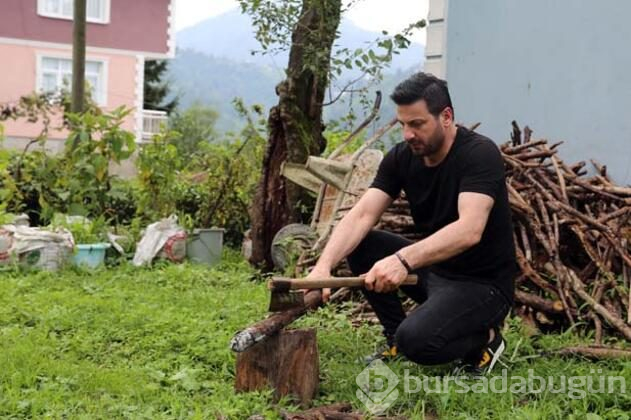 Köyünde huzur buluyor
