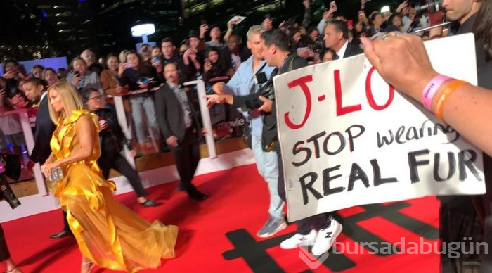Jennifer Lopez'e protesto