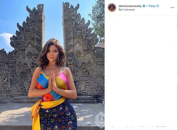 Demi Ross dansöz gibi giyindi!