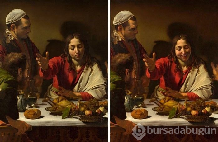 Ünlü klasik tablolardaki figürler gülümseselerdi nasıl görünürdü?